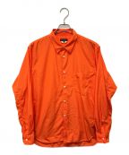 COMME des GARCONS HOMME PLUSコムデギャルソンオムプリュス）の古着「製品染レギュラーカラーシャツ」｜オレンジ