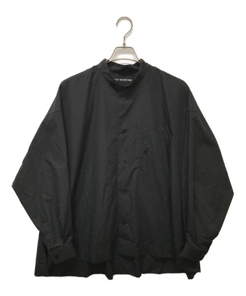 ISSEY MIYAKE MEN（イッセイミヤケメン）ISSEY MIYAKE MEN (イッセイミヤケメン) チンストバンドカラーシャツ ブラック サイズ:2の古着・服飾アイテム