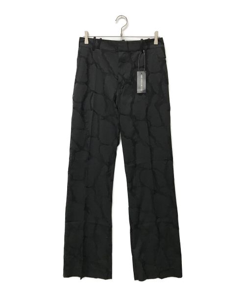 ANN DEMEULEMEESTER（アンドゥムルメステール）ANN DEMEULEMEESTER (アンドゥムルメステール) 90sジャガード刺繍総柄パンツ ブラック サイズ:S 未使用品の古着・服飾アイテム