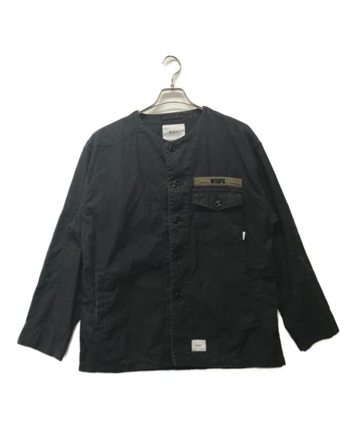 WTAPS（ダブルタップス）WTAPS (ダブルタップス) ノーカラーミリタリーシャツ グレー サイズ:X01の古着・服飾アイテム