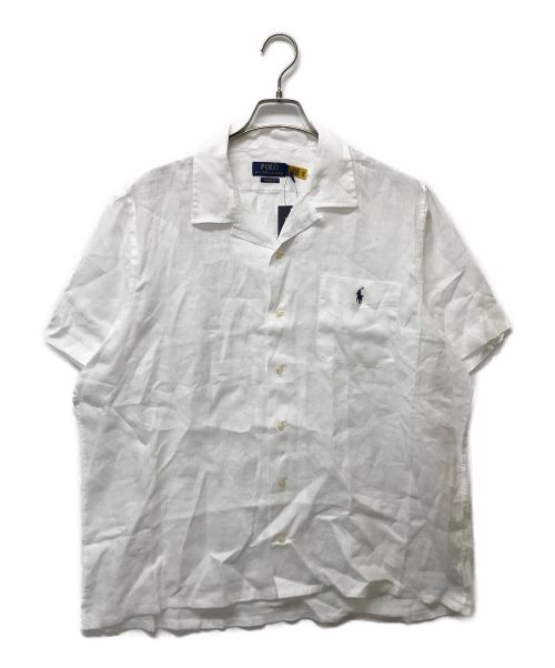 POLO RALPH LAUREN（ポロ・ラルフローレン）POLO RALPH LAUREN (ポロ・ラルフローレン) リネンオープンカラーシャツ ホワイト サイズ:XL 未使用品の古着・服飾アイテム