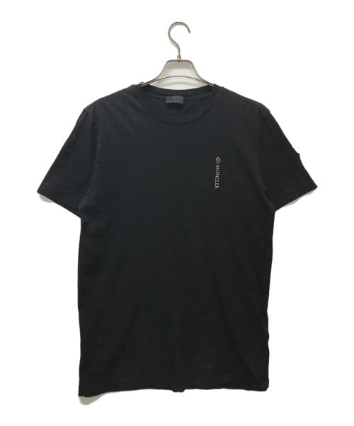 MONCLER（モンクレール）MONCLER (モンクレール) ロゴプリントTシャツ ブラック サイズ:Lの古着・服飾アイテム