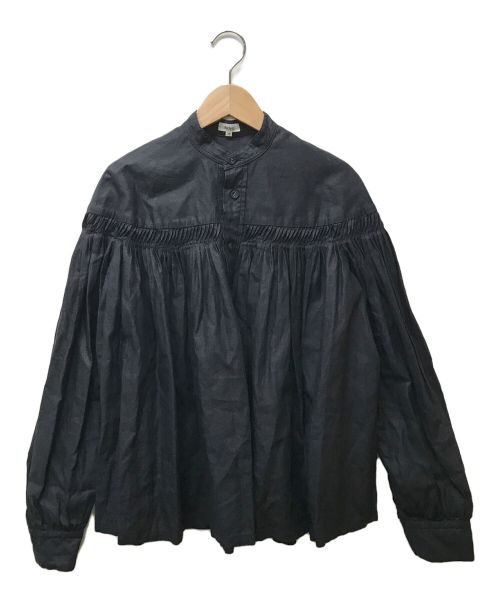 SCYE（サイ）SCYE (サイ) リネン高密度チンツタックシャツ ネイビー サイズ:38の古着・服飾アイテム