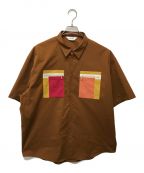 digawelディガウェル）の古着「Oversized S/S Shirt」｜ブラウン
