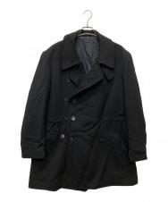 Yohji Yamamoto pour homme (ヨウジヤマモト プールオム) ウールナポレオンコート ブラック サイズ:M