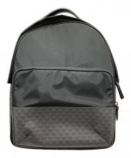 EMPORIO ARMANI (エンポリオアルマーニ) ナイロンレザー切替リュック ブラック