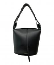 BURBERRY (バーバリー) ミディアムバケットショルダーバッグ ブラック