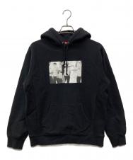 SUPREME (シュプリーム) Classic Ad Hooded Sweatshirt ブラック サイズ:Ｍ