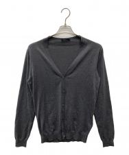 PRADA (プラダ) カシミヤブレンドVネックカーディガン/SMC497 R132 グレー サイズ:50