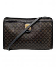 CELINE (セリーヌ) マカダム柄ショルダーバッグ ブラウン