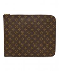 LOUIS VUITTON (ルイ ヴィトン) ポッシュ・ドキュマン・クラッチバッグ ブラウン サイズ:なし