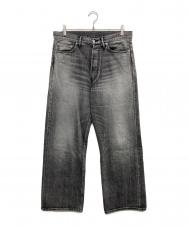 Graphpaper (グラフペーパー) Selvage Denim Five Pocket Wide Straight Pants グレー サイズ:2