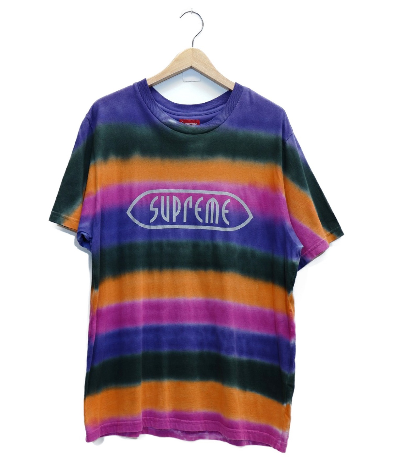 supreme rainbow stripe tee