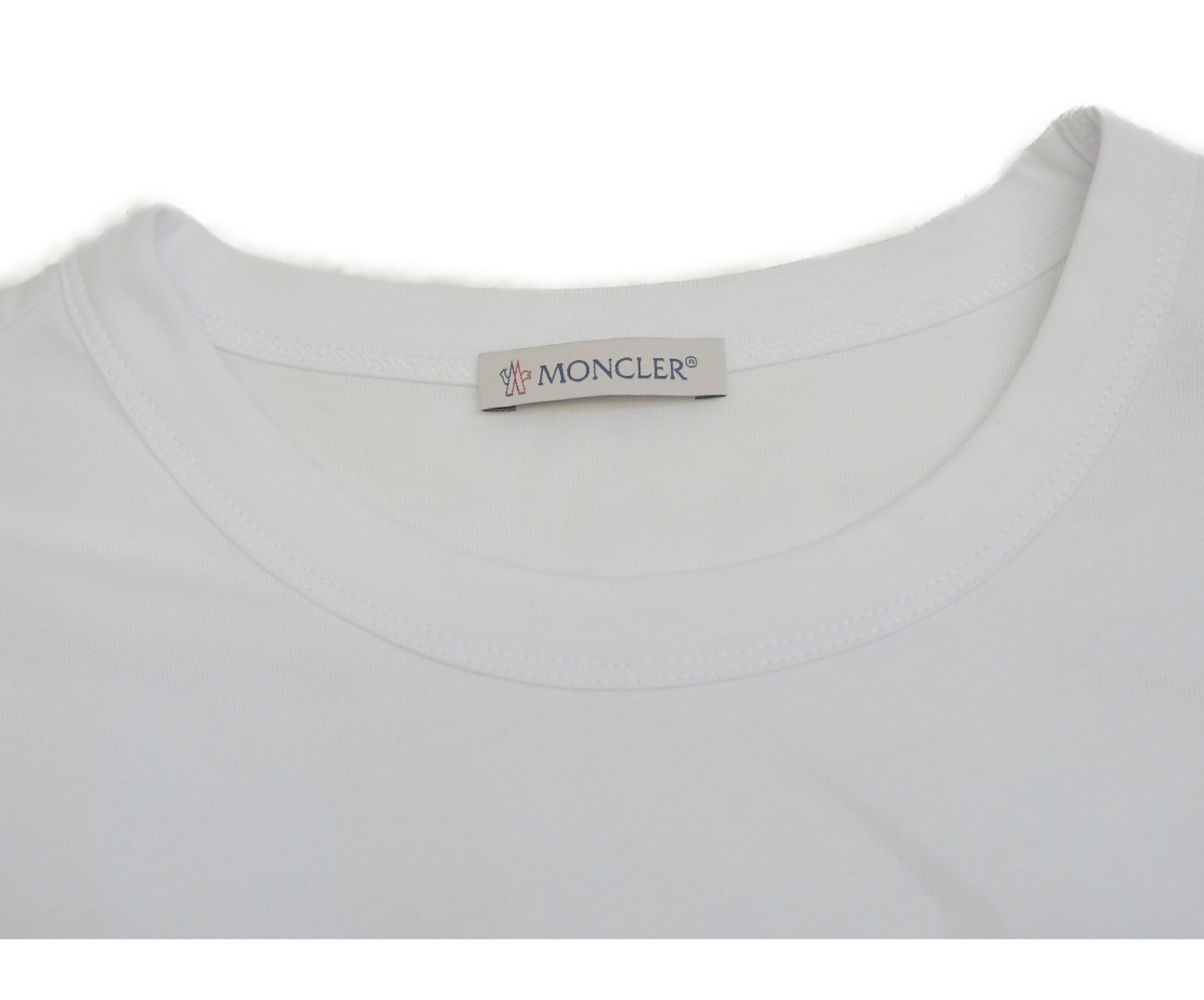 MONCLER (モンクレール) ロゴTシャツ ホワイト サイズ:表記サイズ：M