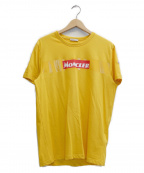MONCLER（モンクレール）の古着「ボックスロゴTシャツ」｜イエロー