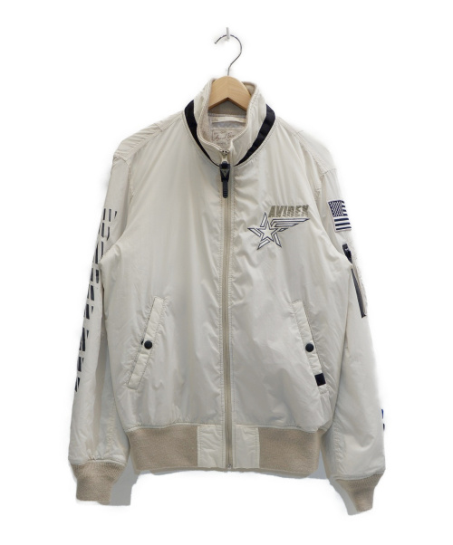 中古 古着通販 Avirex アヴィレックス Street Gear Track Type Ma 1 ベージュ サイズ 表記サイズ L ブランド 古着通販 トレファク公式 Trefac Fashion