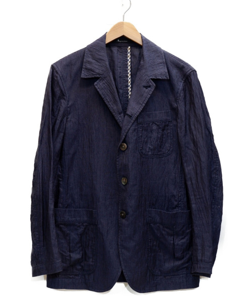 中古 古着通販 Aquascutum アクアスキュータム シワ加工リネンジャケット ネイビー サイズ 表記サイズ S ブランド 古着通販 トレファク公式 Trefac Fashion