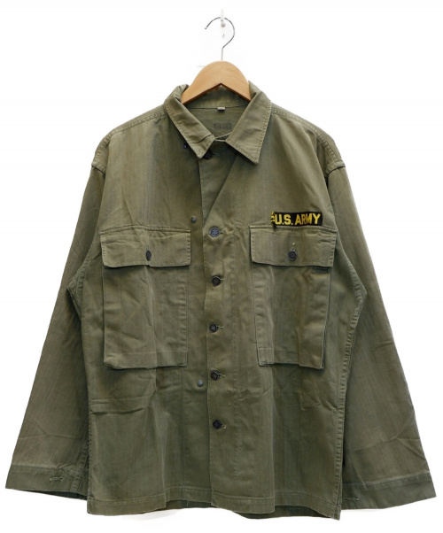 US ARMY（ユーエス アーミー）US ARMY (ユーエスアーミー) [古着]M-43ミリタリーHBTジャケット オリーブ サイズ:38R 40’Sヴィンテージ 13スターボタンの古着・服飾アイテム
