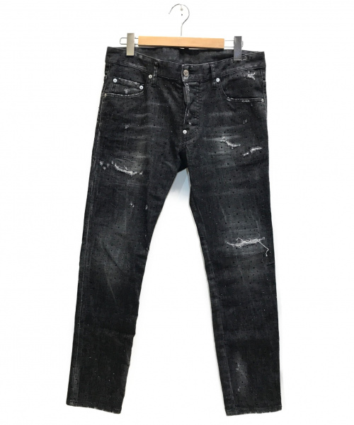 DSQUARED2（ディースクエアード）DSQUARED2 (ディースクエアード) デニムパンツ ブラック サイズ:表記サイズ：48 SKATER Jeans 20AWの古着・服飾アイテム