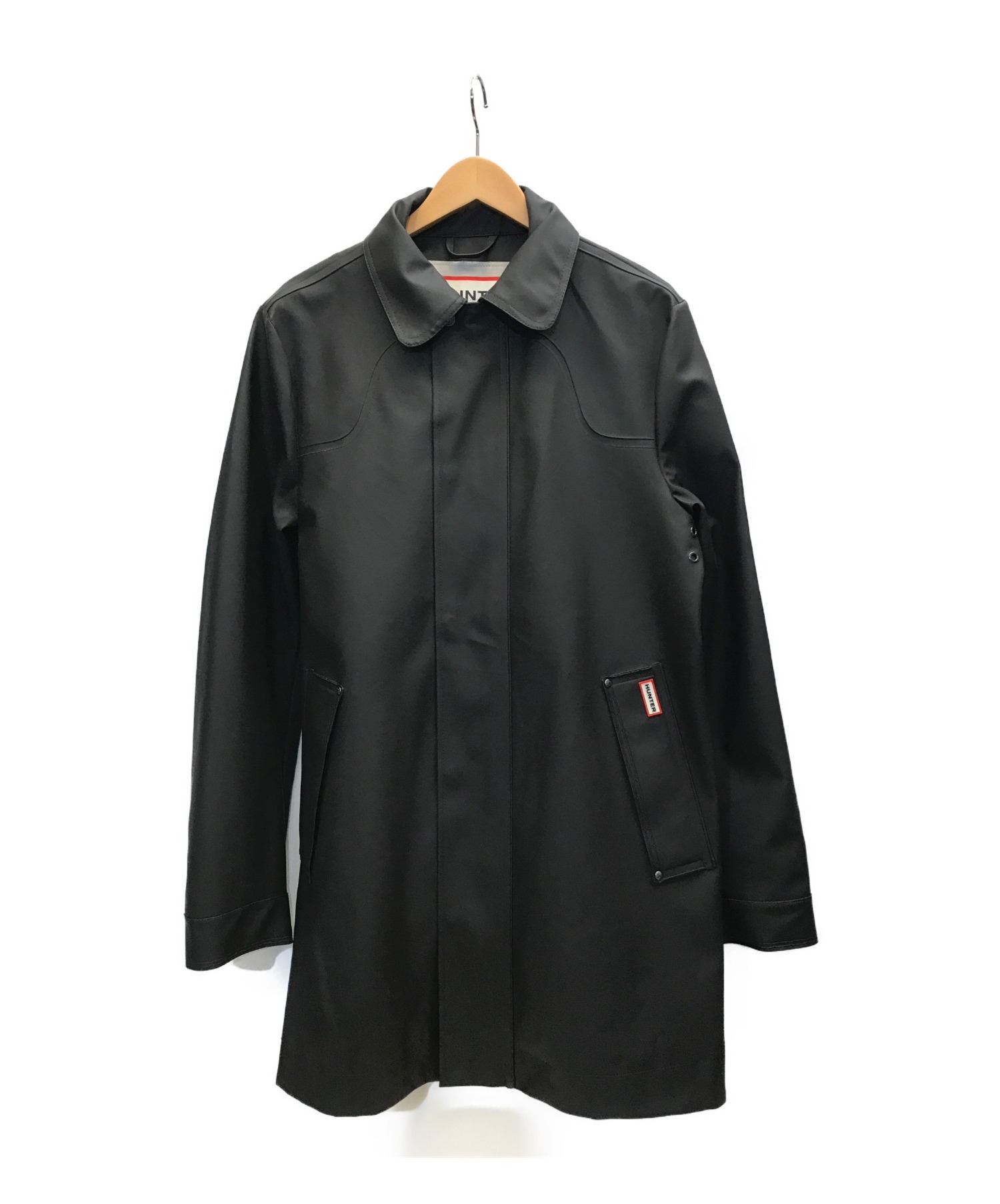 中古 古着通販 Hunter ハンター ラバーコーティングレインコート ブラック サイズ 表記サイズ S 未使用品 ブランド 古着通販 トレファク公式 Trefac Fashion
