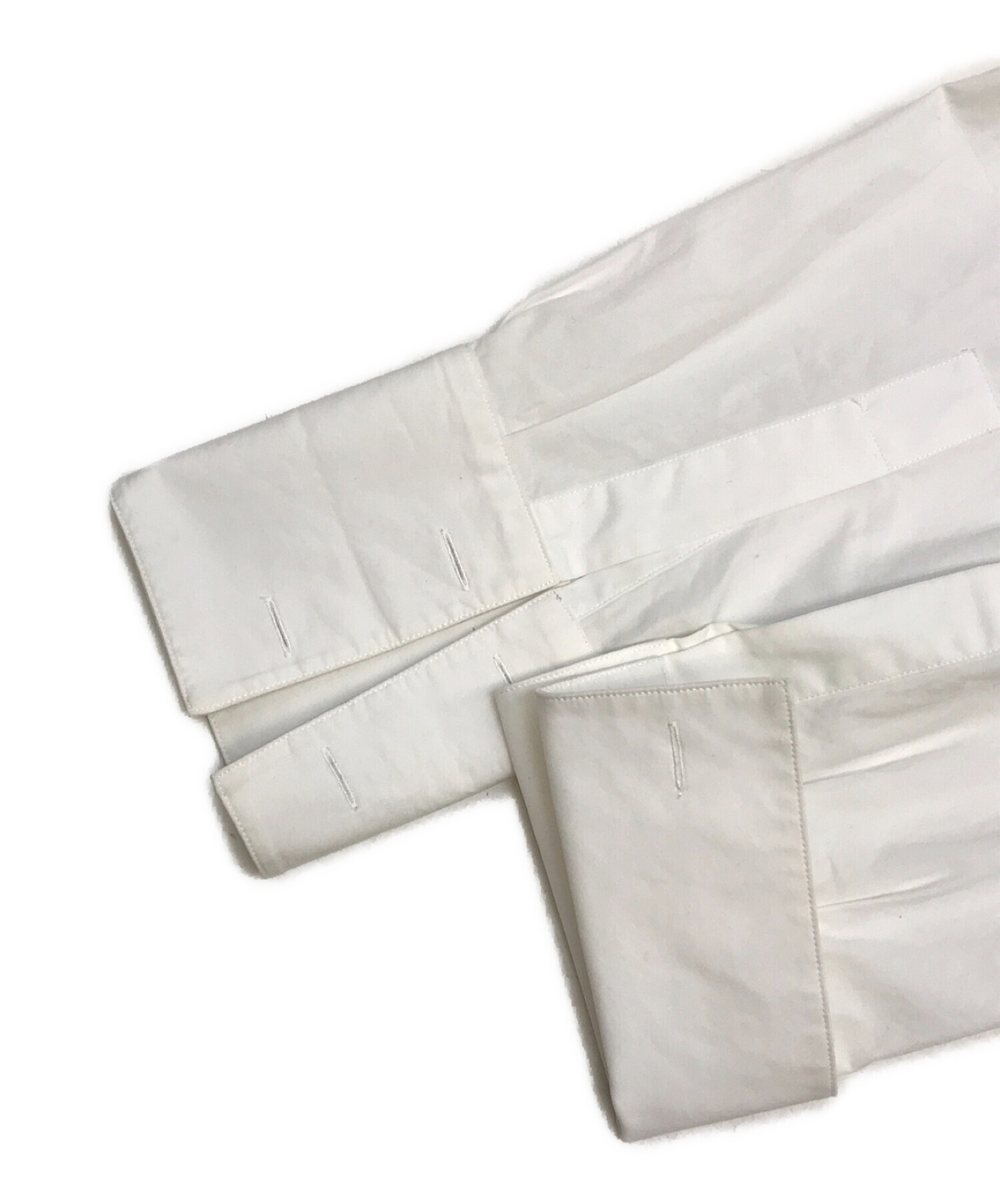 Maison Margiela 10 (メゾンマルジェラ 10) プルオーバーシャツ ロングカフスシャツ ホワイト サイズ:48