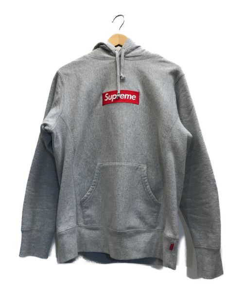 SUPREME（シュプリーム）SUPREME (シュプリーム) ボックスロゴパーカー Box Logo Hooded Sweatshirt グレー×レッド サイズ:Sの古着・服飾アイテム