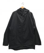 KAZUYUKI KUMAGAI ATTACHMENT（カズユキクマガイアタッチメント）の古着「Ny/Co Stretch Hooded Coat ナイロンストレッチフーデッドコート」｜ブラック
