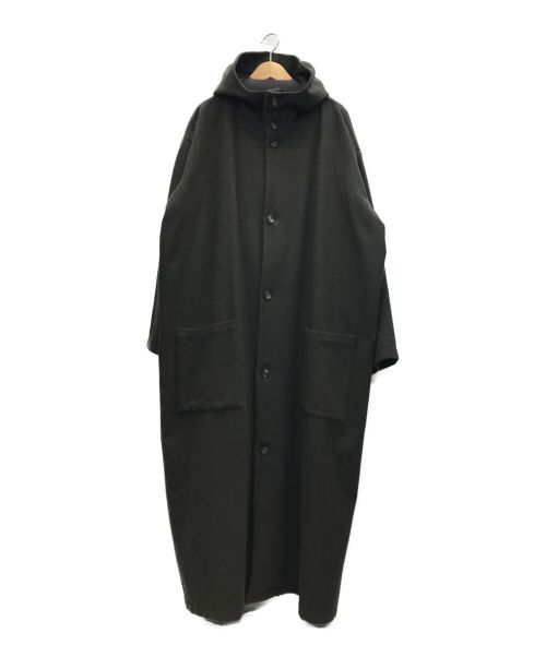 BASISBROEK（バージスブルック）BASISBROEK (バージスブルック) BASISBROEK WAHLコート オーバーコート フードコート グリーン サイズ:3の古着・服飾アイテム