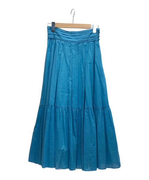 JILL STUART（ジルスチュアート）JILL STUART (ジルスチュアート) 22SS ジェニファースカート ワッシャー加工ロングスカート ブルー サイズ:2の古着・服飾アイテム