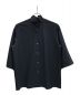 BASILE 28（バジーレ28）の古着「ヴィンテージジャージースタンドカラーシャツ」｜ブラック