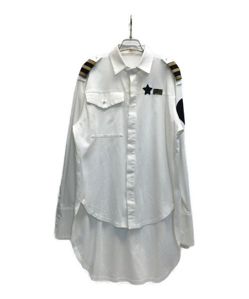 β（ベータ）β (ベータ) コットンロングシャツ ホワイト サイズ:9 未使用品の古着・服飾アイテム