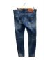 DSQUARED2 (ディースクエアード) 22SS Medium Breeze Wash Skater Jeans /刺繍 スプラッシュペイント デニム ブルー サイズ:48：25800円