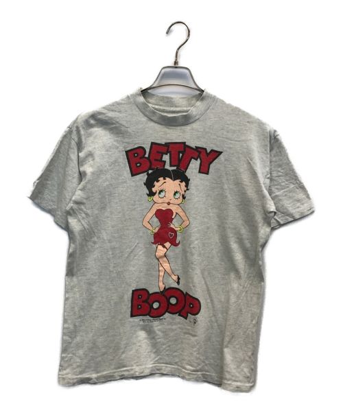 BETTY BOOP（ベティー・ブープ）BETTY BOOP (ベティー・ブープ) 80s　両面プリントTシャツ グレー サイズ:-の古着・服飾アイテム