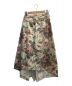 JUNYA WATANABE COMME des GARCONS (ジュンヤワタナベ コムデギャルソン) 変形ロングスカート　花柄　ボタニカル柄デザインラップスカート ベージュ×ピンク サイズ:S：14800円