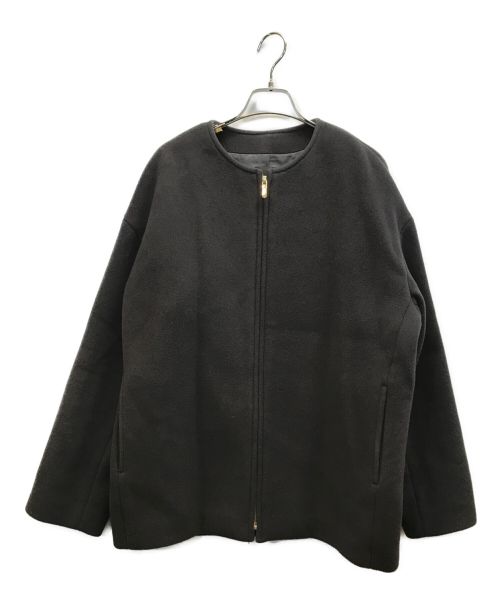 Noble（ノーブル）Noble (ノーブル) MTRカラーレスジップショートコート ブラウン サイズ:Mの古着・服飾アイテム