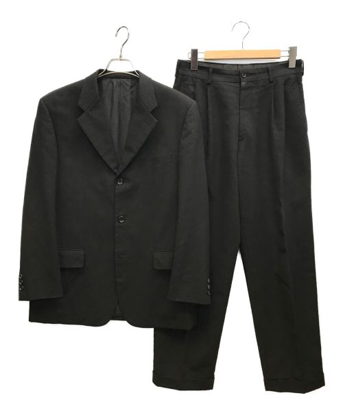 COMME des GARCONS HOMME（コムデギャルソン オム）COMME des GARCONS HOMME (コムデギャルソン オム) ウールギャバセットアップスーツ ブラック サイズ:Mの古着・服飾アイテム