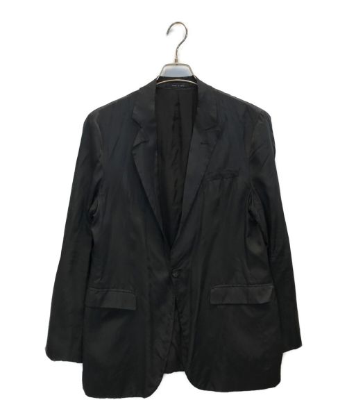 EMPORIO ARMANI（エンポリオアルマーニ）EMPORIO ARMANI (エンポリオアルマーニ) コットンツイルジャケット ブラック サイズ:Mの古着・服飾アイテム