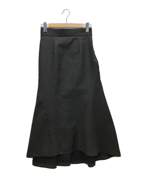 JILL STUART（ジルスチュアート）JILL STUART (ジルスチュアート) パフジャガードスカート　マーメイドスカート ブラック サイズ:2の古着・服飾アイテム