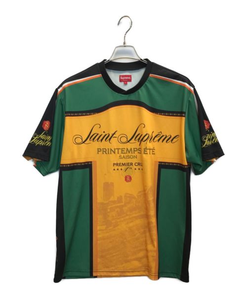 SUPREME（シュプリーム）SUPREME (シュプリーム) 22SS Premier Soccer Jersey　プレミアサッカージャージ　ゲームシャツ グリーン×オレンジ サイズ:Lの古着・服飾アイテム