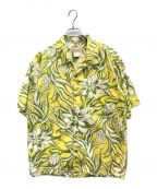 patalohaパタロハ）の古着「PATAGONIA　パタゴニア　花柄　アロハシャツ　オープンカラーシャツ　ハワイアンシャツ」｜イエロー