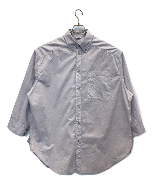 CLANE（クラネ）CLANE (クラネ) HUGE SHIRT　ヒュージシャツ　オーバーサイズ　ビックサイズシャツ パープル サイズ:1の古着・服飾アイテム