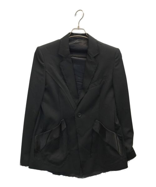 sulvam（サルバム）sulvam (サルバム) 1B切りっぱなしテーラードジャケット ブラック サイズ:Sの古着・服飾アイテム