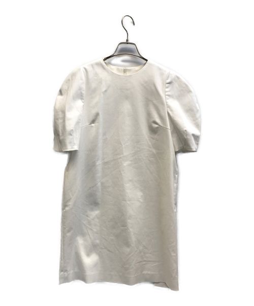 OBLI（オブリ）OBLI (オブリ) パフスリーブミニワンピース　ショートスリーブワンピース ホワイト サイズ:Fの古着・服飾アイテム