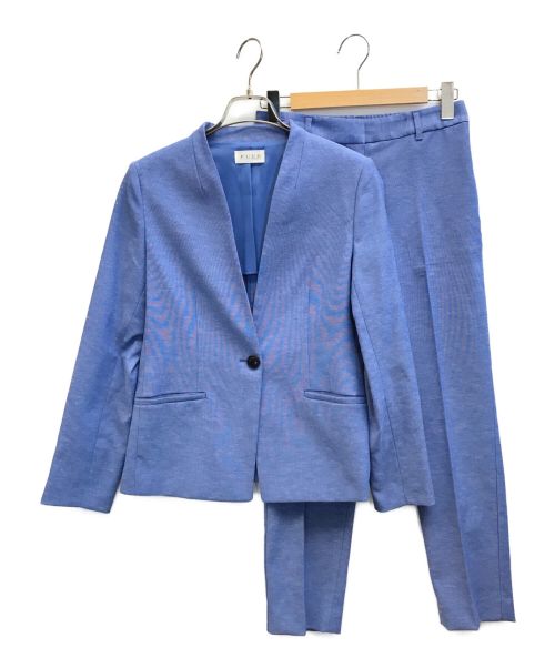 PLST（プラステ）PLST (プラステ) リネンブレンドセットアップ ブルー サイズ:Mの古着・服飾アイテム