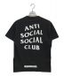 NEIGHBORHOOD (ネイバーフッド) anti social social CLUB (アンチソーシャルソーシャルクラブ) コラボプリント半袖Tシャツ ブラック サイズ:M：4800円