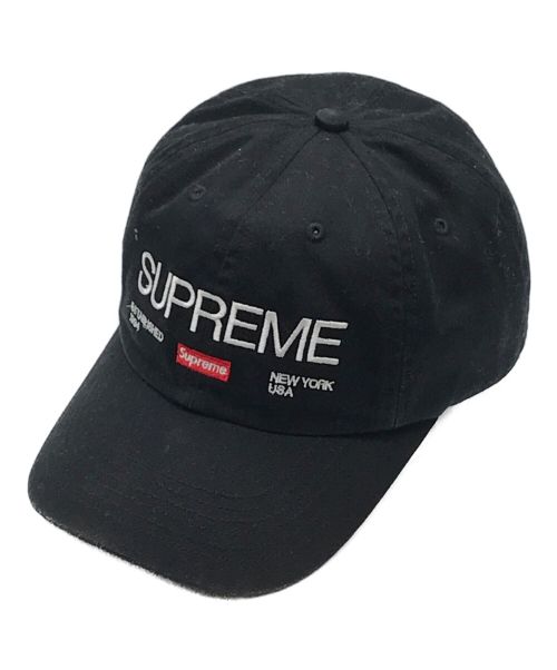 SUPREME（シュプリーム）SUPREME (シュプリーム) 21AW Est. 1994 6-Panel cap　6パネルキャップ　ベースボールキャップ ブラックの古着・服飾アイテム