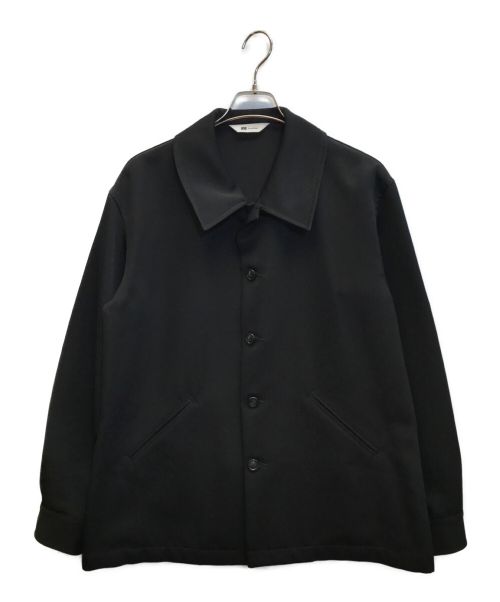 Soe（ソーイ）Soe (ソーイ) OVER COVERALL　カバーオール　オーバーサイズシャツブルゾン　ジャケット ブラック サイズ:０の古着・服飾アイテム