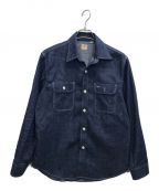 SUGAR CANEシュガーケーン）の古着「BLUE DENIM WORK SHIRT　ブルーデニムワークシャツ」｜インディゴ