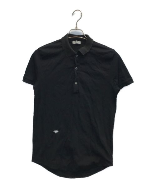 DIOR HOMME（ディオール オム）DIOR HOMME (ディオール オム) 04SS BEE刺繍ポロシャツ ブラック サイズ:Sの古着・服飾アイテム