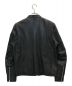 Schott (ショット) シープスキン カフェレーサー ライダースジャケット ブラック サイズ:L：27800円
